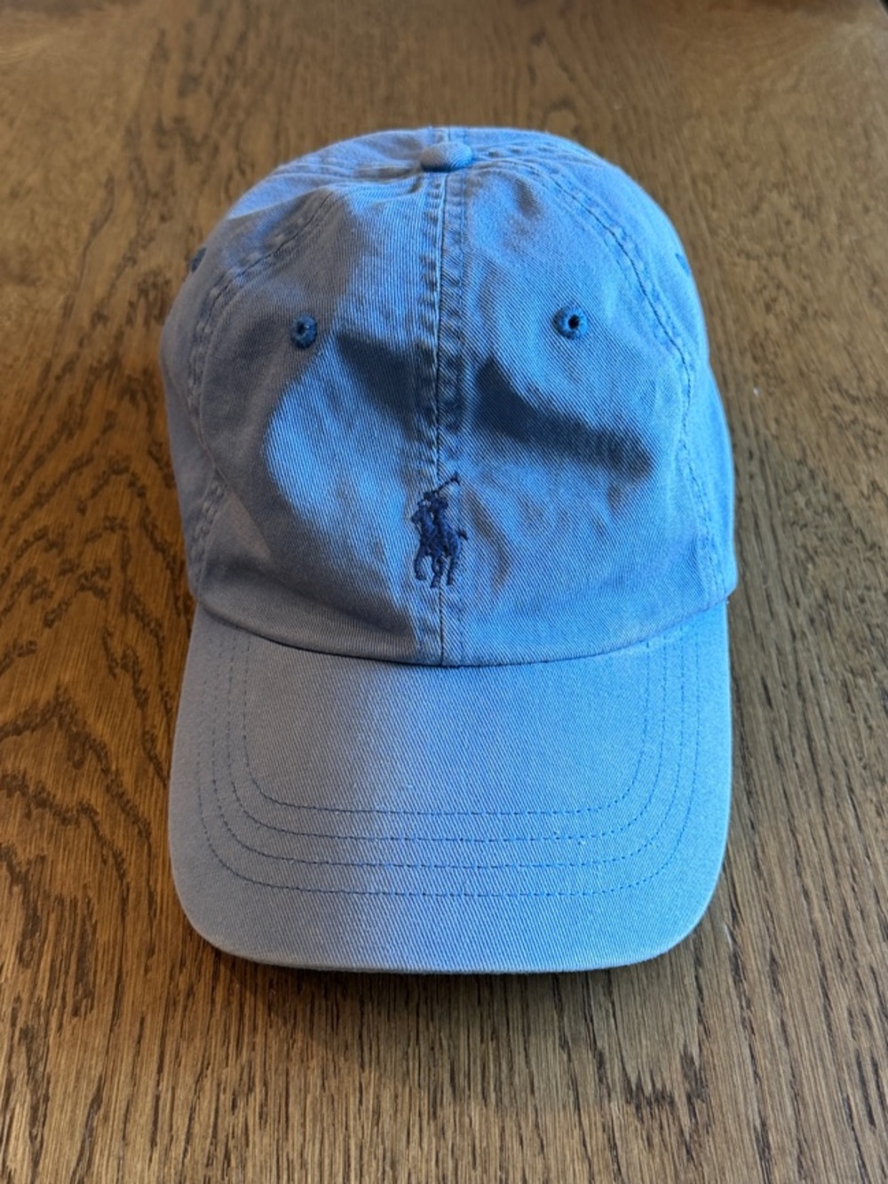 Polo by Ralph Lauren Light Blue Cotton Polo Cap with Embroidered Logo